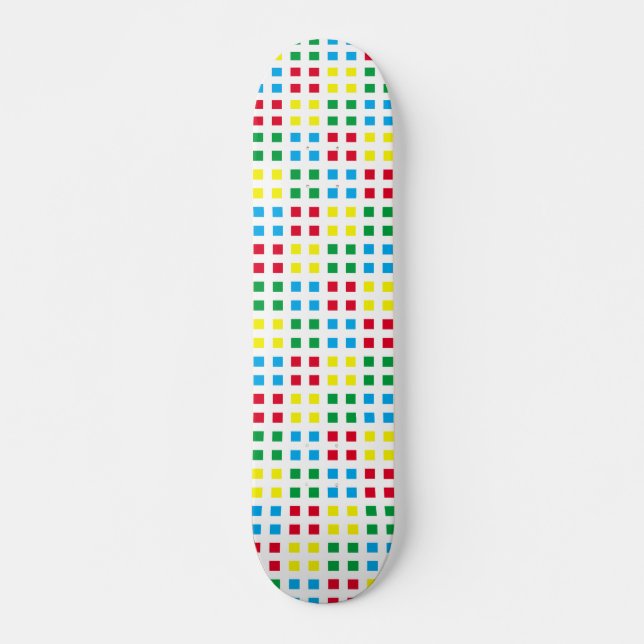 Geometrics colourful pattern skateboard (Front)