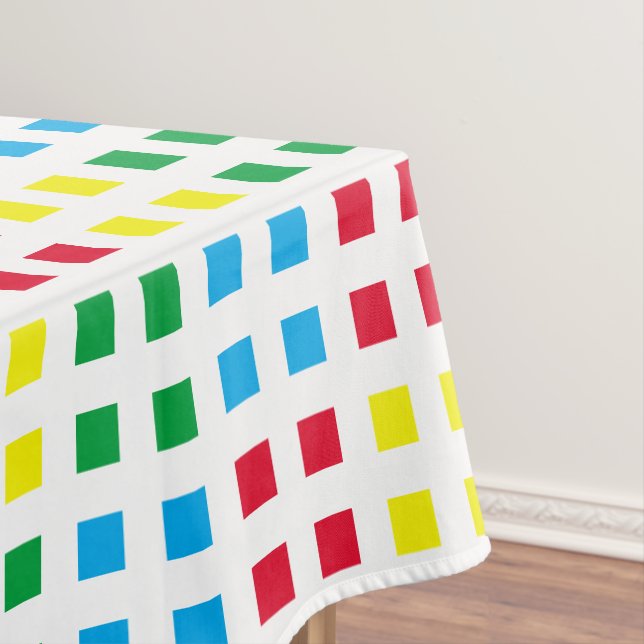 Geometrics colourful pattern tablecloth (In Situ)