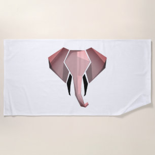 Geometrics Elephant Head Beach Towel