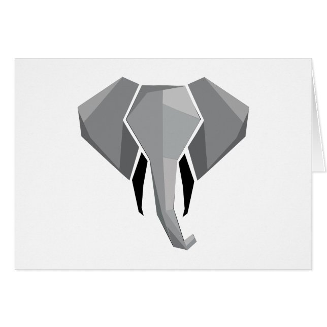  Geometrics Elephant Head Blank Inside (Front Horizontal)