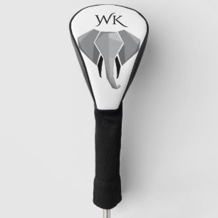 Geometrics Elephant Head Initialled Golf Head Cover
