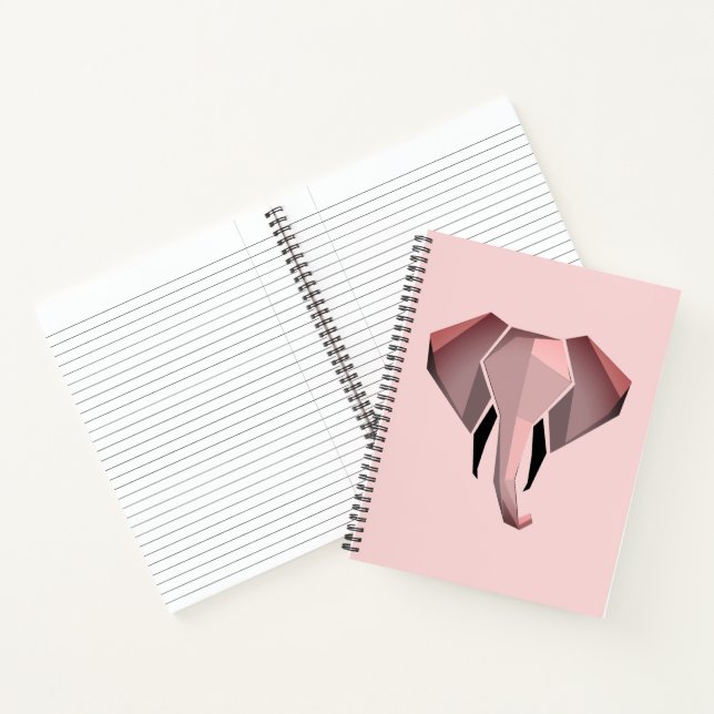 Geometrics Elephant Head  Notebook (Inside)