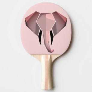Geometrics Elephant Head  Ping Pong Paddle
