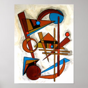Geometrics-Modern Bauhaus Geometric Art Poster