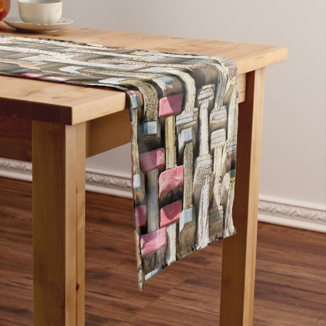 Geometrics pattern short table runner (In Situ)