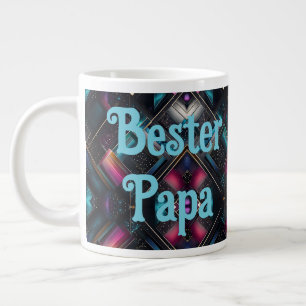 Geometrisches Muster Galaxy Large Coffee Mug