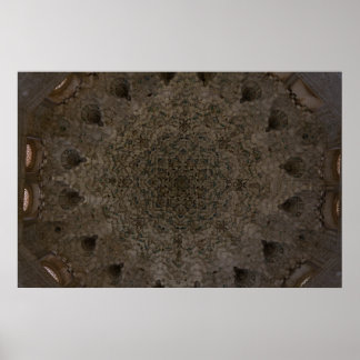 Geometry - Ceiling of the Alhambra, Granada Poster