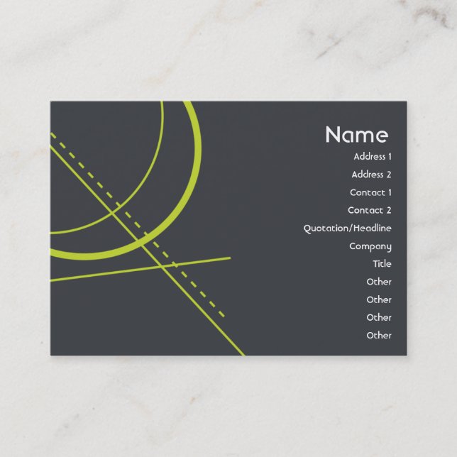 Geometry - Chubby Business Card (Front)