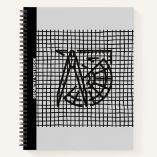 GEOMETRY COMPASS & PROTRACTOR(LIGHT GRAY) NOTEBOOK