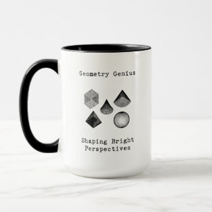 Geometry Genius Shaping Bright Perspectives Mug