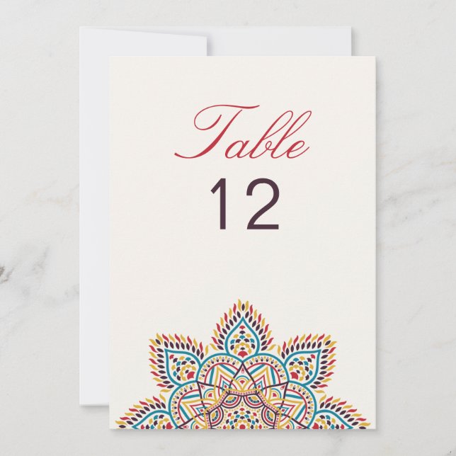 Geometry Glitter Metal Luxury Wedding Table Number (Front)