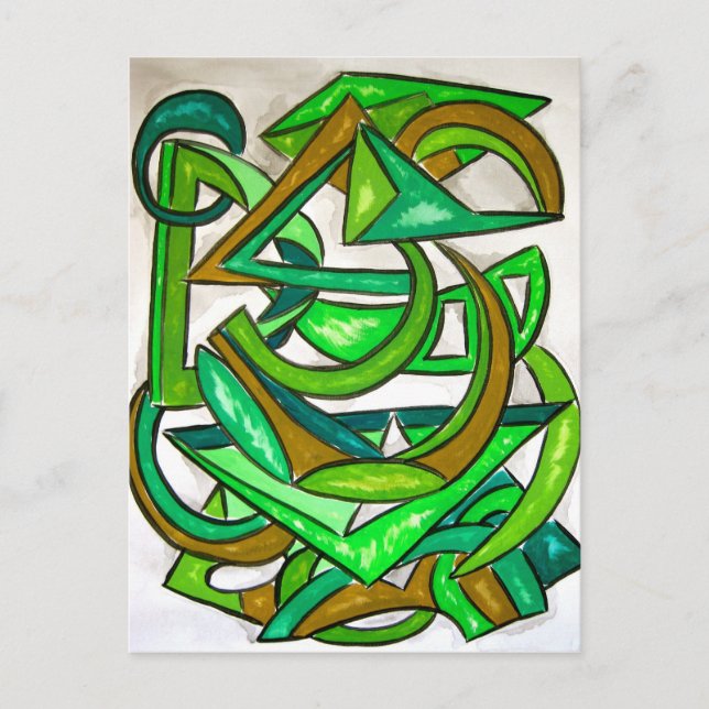 Geometry Homework - Abstract Art Postcard (Front)