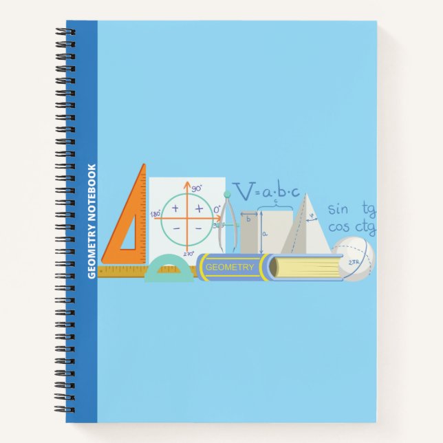 GEOMETRY ICONS (MARINE) NOTEBOOK (Front)