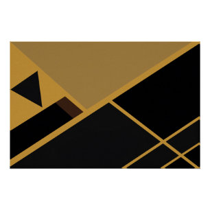 Geometry in Earth Tones Poster