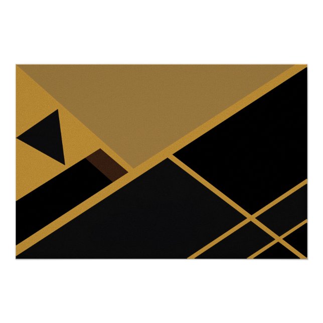 Geometry in Earth Tones Poster (Front)