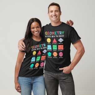 Geometry keeps you in shape, geometric shapes T-Shirt