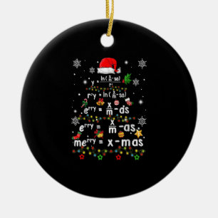 Geometry Math Science Teacher Christmas Ceramic Ornament