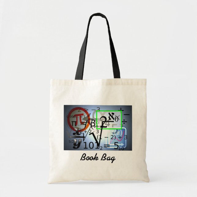 geometry mathematics on a book bag.#2 tote bag (Front)