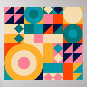 Geometry Minimalistic: Vintage Illustration Poster