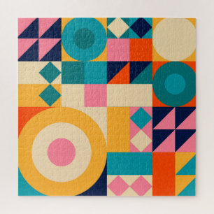 Geometry Minimalistic: Vintage Illustration Poster Jigsaw Puzzle
