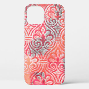 Geometry modern repeat pattern with texturesabstra iPhone 12 case