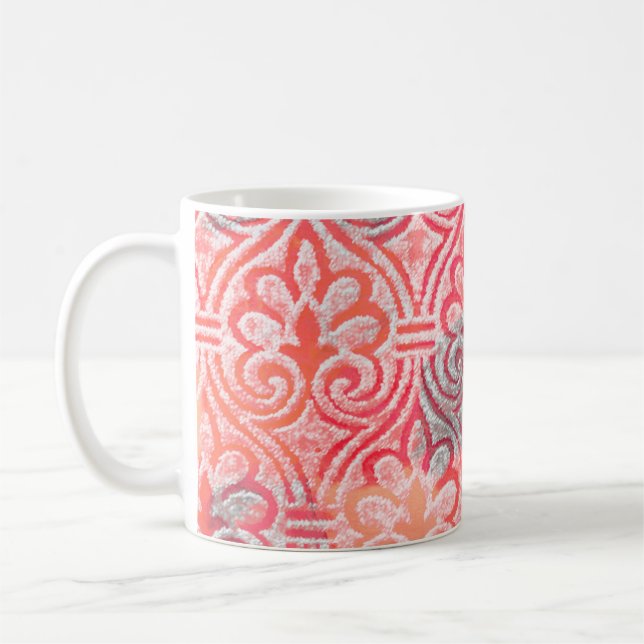 Geometry modern repeat pattern with texturesabstra coffee mug (Left)
