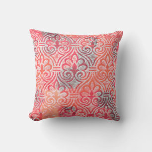 Geometry modern repeat pattern with texturesabstra cushion