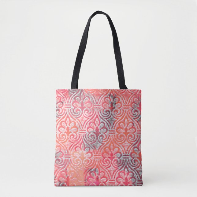 Geometry modern repeat pattern with texturesabstra tote bag (Front)