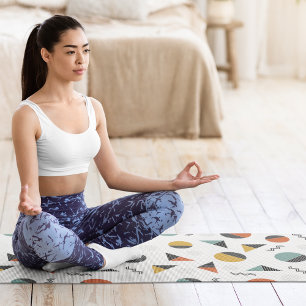 geometry modern shapes yoga mat