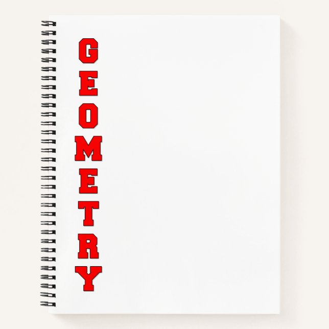 Geometry Notebook (Front)