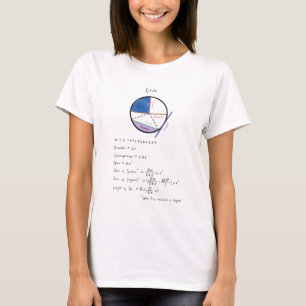 Geometry of a Circle Math Geometry Educational T-Shirt