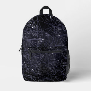 geometry of space printed backpack