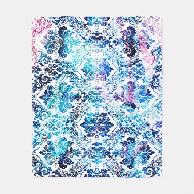 Geometry repeat pattern with texture backgroundabs fleece blanket (Front)