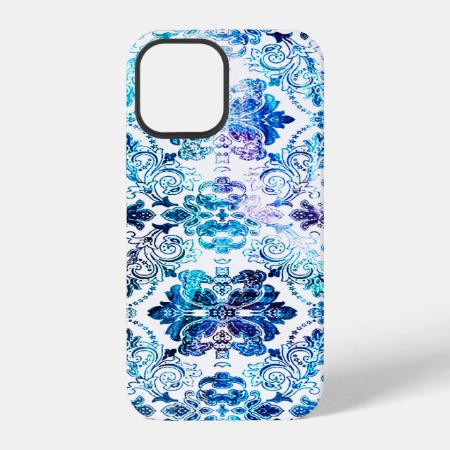 Geometry repeat pattern with texture backgroundabs iPhone case (Back)