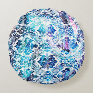 Geometry repeat pattern with texture backgroundabs round cushion