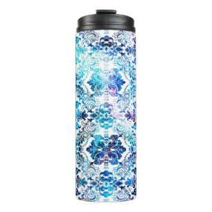 Geometry repeat pattern with texture backgroundabs thermal tumbler