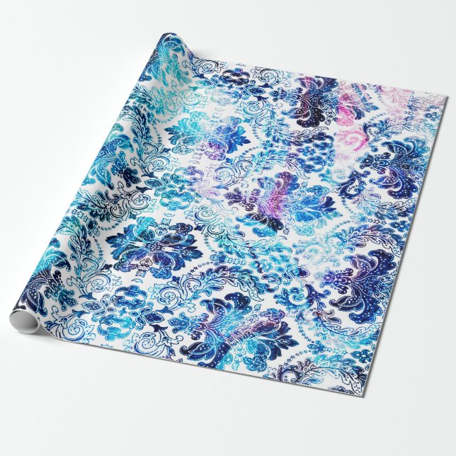 Geometry repeat pattern with texture backgroundabs wrapping paper (Unrolled)