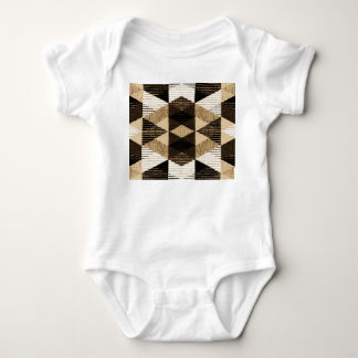 Geometry Repeat: Textured Background Design Baby Bodysuit