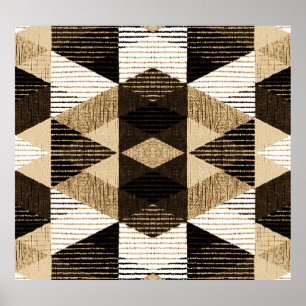 Geometry Repeat: Textured Background Design Poster