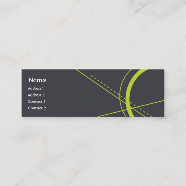 Geometry - Skinny Mini Business Card (Front)