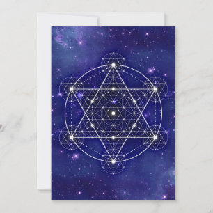 Geometry Space Blue Card