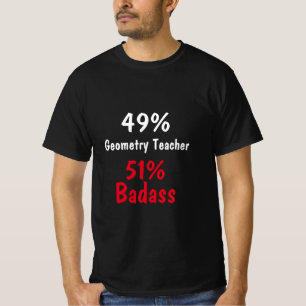 Geometry Teacher Badass T-Shirt