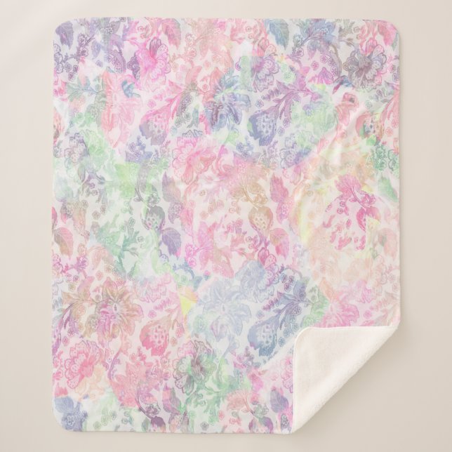 Geometry texture classic modern repeat patternpatt sherpa blanket (Front)