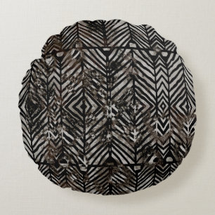 Geometry texture creative repeat modern patternabs round cushion