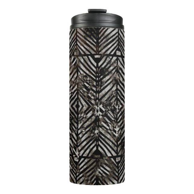 Geometry texture creative repeat modern patternabs thermal tumbler (Front)