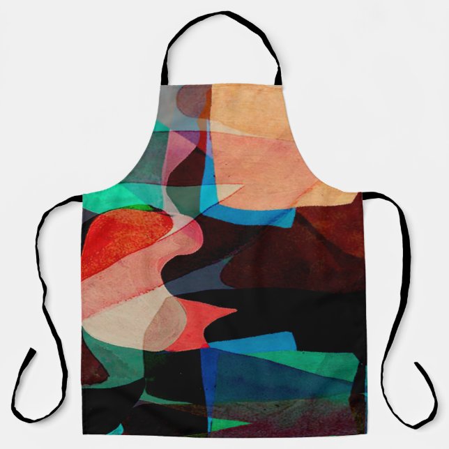 Geometry texture paint classic pattern apron (Front)