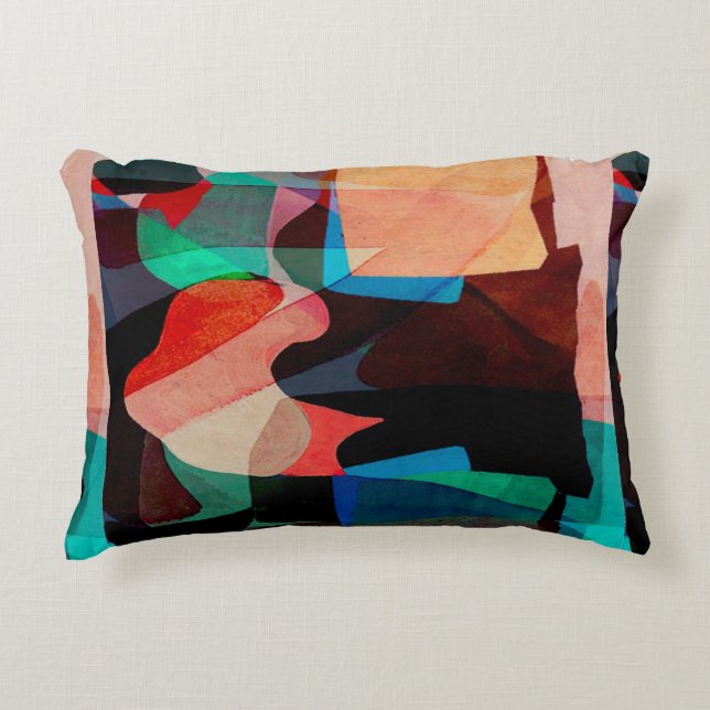 Geometry texture paint classic pattern decorative cushion (Front)