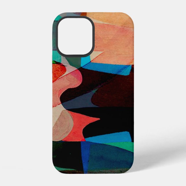 Geometry texture paint classic pattern iPhone case (Back)
