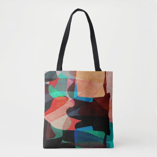 Geometry texture paint classic pattern tote bag (Front)