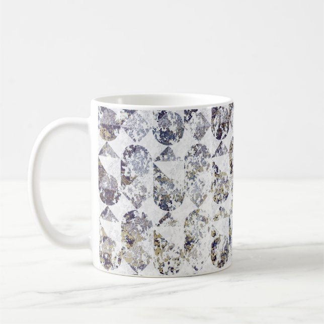 Geometry texture repeat classic patternabstract,ar coffee mug (Left)